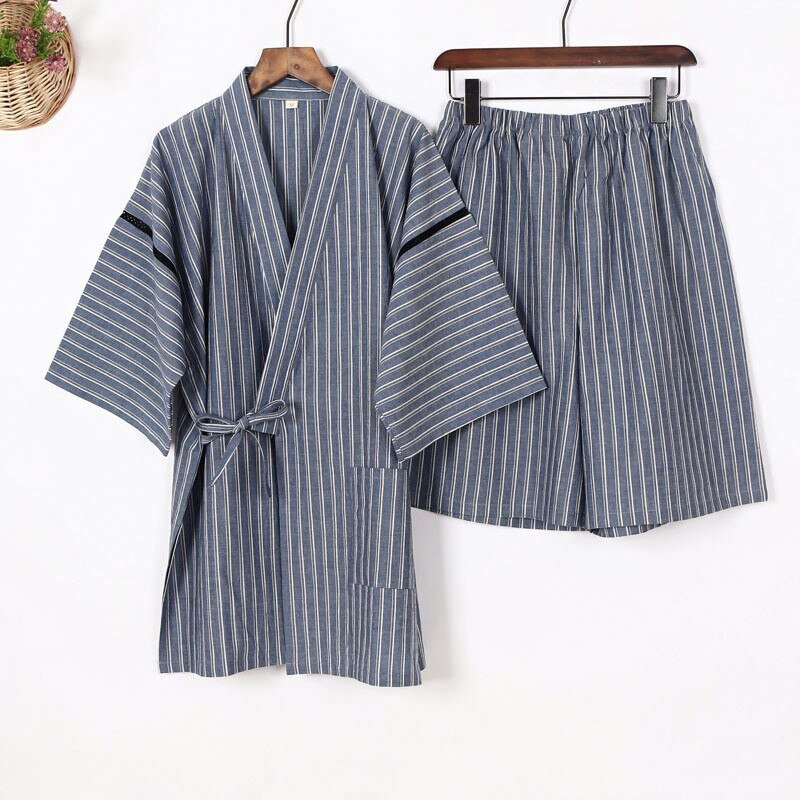Pyjama Japonais Homme | Rayure - Image 8